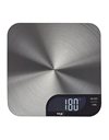 TFA Dostmann 50.2006.60 Digital Kitchen Scales, Easy to Clean, Tare Weighing Function, Non-Slip Stand, up to 5 kg, Stainless Steel