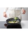 Brabantia Profile Silicone Stir-Fry Wok Spatula with Matt Steel Handle - Heat Resistant - Flexible, Non-Scratch - Dishwasher-Safe Cooking Utensil