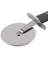 Salter BW11387EU7 Cosmos Pizza Cutter Wheel, Garlic Bread & Pizza Slicer, Easy to Clean, Long Lasting Quality, Hanging Hook, Stainless Steel, Matte Grey, Plastic