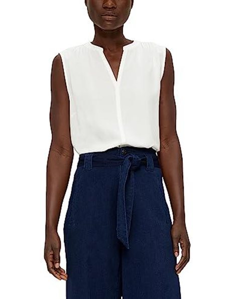 s.Oliver Womens Blouses top, White, 18