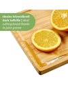 Westmark Cutting Board – Wooden Chopping Board with Juice Groove for Easy Cutting of Food – Bamboo, 40 x 29 cm