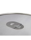 Relaxdays Set of 3 Splash Guard for Pans, Stainless Steel, O 25 & 29 & 33 cm, Grease Splatter Protection Handle, Silver, 0.5 x 32.5 x 32.5 cm