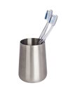 Wenko "Solid" Toothbrush Tumbler, Silver