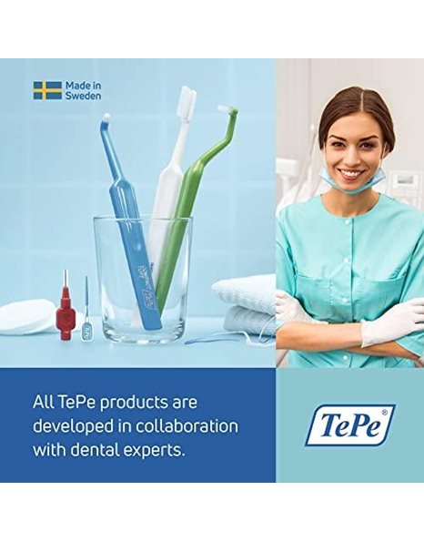 TEPE Select Compact Soft Toothbrush / Small, User-Friendly Brush / 1 X Select Compact Soft Brush, Assorted Colors