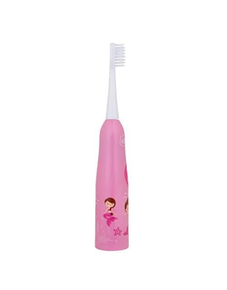 Electric Toothbrush Pink with Replaceable Battery and Replacement Brush Head