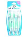 Bebeconfort Set of 3 Toothbrushes with Case Sailor