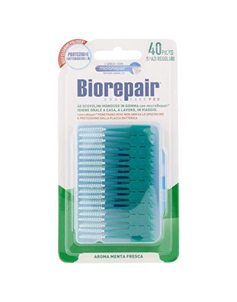 Biorepair Disposable Brushes in Regular Rubber - Pack of 6 x 40 Pieces
