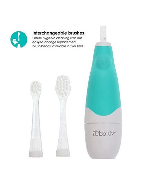 Bbluv Sonik – 2 Replacement Toothbrush Heads (Baby 0-18M) 1 Unit 21g