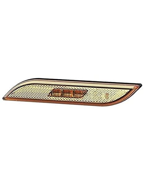 HELLA 2PS 013 305-011 Side Marker Light - Shapeline Style - LED - 12/24V - mounting/Glued - Lens Colour: Yellow - LED colour: Yellow - Cable: 250mm - Plug: AMP - 2-pin connector - left - Quantity: 1