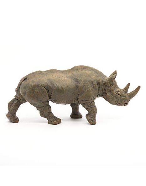 Papo 50066 Black rhinoceros WILD ANIMAL KINGDOM Figurine, Multicolour