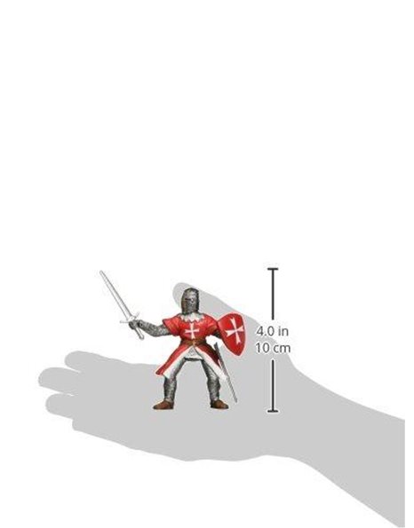 Papo 39926 Knight of Malta MEDIEVAL-FANTASY Figurine, Multicolour