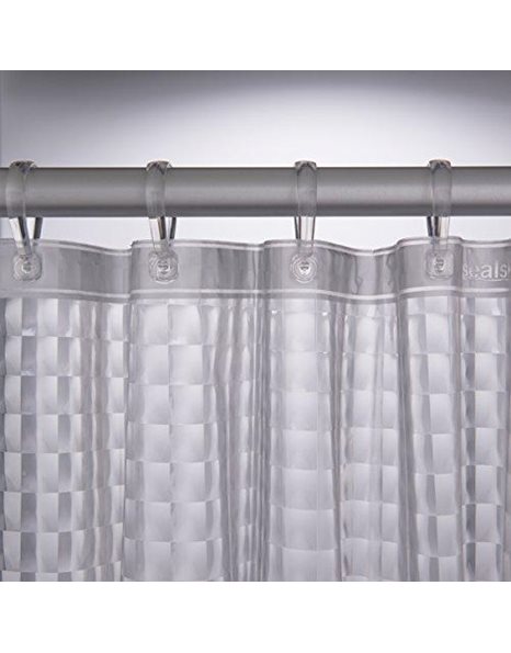 Sealskin Prisma Shower Curtain, PEVA, Transparent, 180 x 200 cm