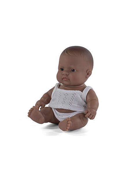 Miniland Miniland31127 Baby Hispanic boy 21 cm Doll 31127, Multi-Color
