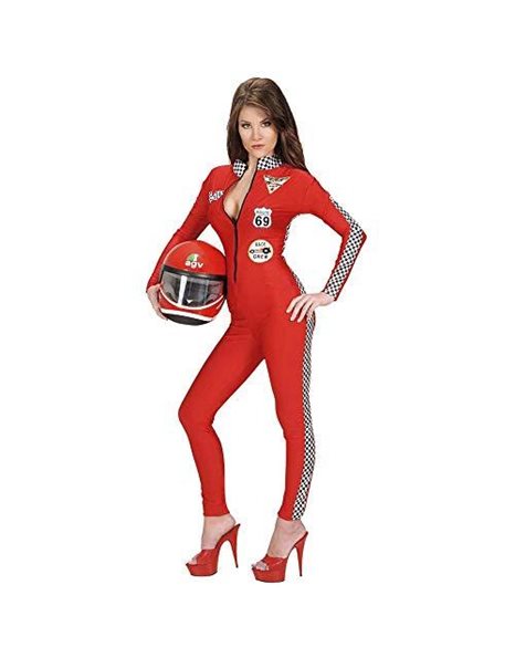 Ladies Racer Girl Costume Medium UK 10-12 for Car Sport Fancy Dress