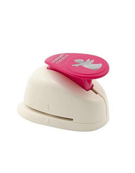 Vaessen Creative Craft Paper Punch Medium, Angel, for DIY Projects, Scrapbooking and Card Making, Multi-Colour, 7.3 x 5.3 x 5 cm