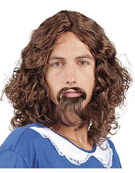 Boland 10103245 Adult Wig Musketeer with Beard, Multicoloured, One Size