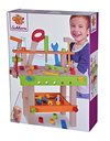 Eichhorn 100001844 Kids Work Bench & Tools | 39cm Tall Colourful Toy Workbench comes with 49 Fun Tools & Accessories | Ages 3+, Multicolour