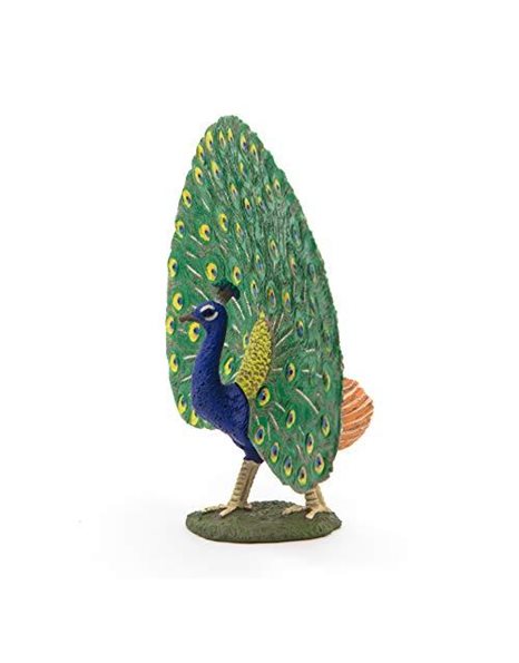 Papo 51161 Peacock FARMYARD FRIENDS Figurine, Multicolour
