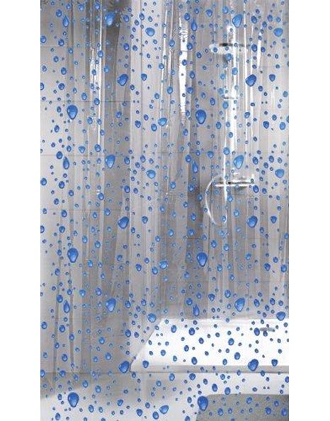 Kleine Wolke "Bubble Shower Curtain, Blue, 180 x 200 cm