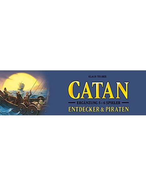KOSMOS CATAN 694111 Explorers and Pirates Addition for 5 - 6 Players Strategy Game