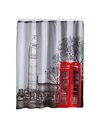 MSV LONDON SHOWER CURTAIN 180 X 200, Silver