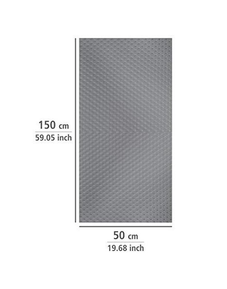 Wenko Slip Stop mat extra strong Grey-cut to size, Plastic (EVA), 150 x 50 x 0.1 cm