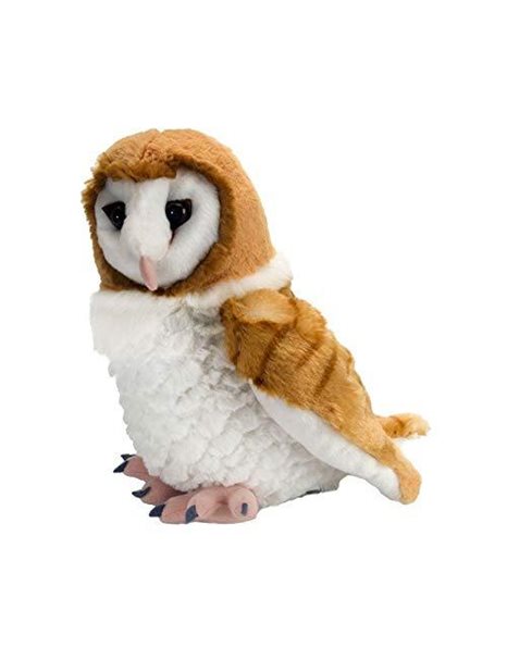Wild Republic Barn Owl Plush Soft Toy, Cuddlekins Cuddly Toys, Gifts for Kids 30 cm