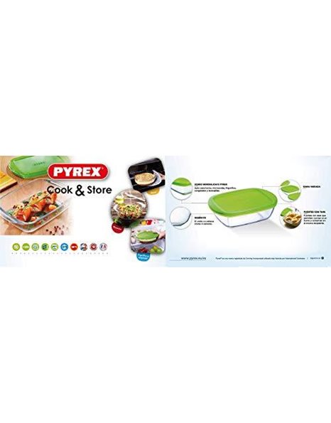 Pyrex Cook & Store Round Glass Food Container