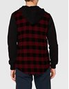 Urban Classics Men's Hooded Checked Flanell Sweat Sleeve Shirt Leisure