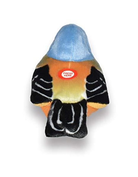 Wild Republic 19484 13 - 16 cm Chaffinch with Real Bird Calls Plush Toy