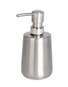 Wenko Solid-Dispenser for Liquid soap, Stainless steel, Silver matt, 8 x 9 x 16 cm