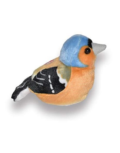 Wild Republic 19484 13 - 16 cm Chaffinch with Real Bird Calls Plush Toy
