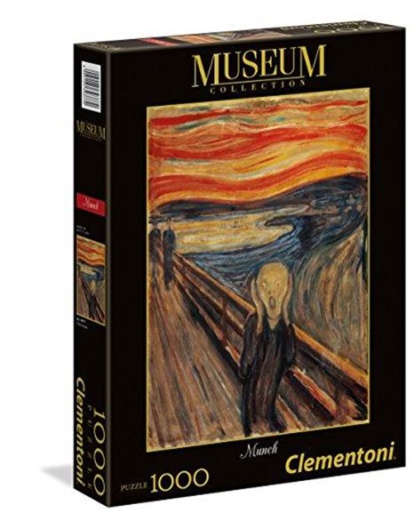 Clementoni 39377-Museum Collection puzzle for children and adults-Munch: The Scream-1000 Pieces,