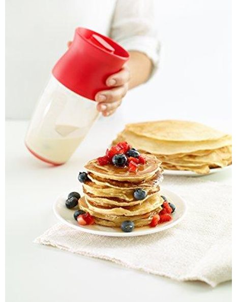 Lekue Crepes and Pancakes Kit, Red, 37.8 x 20.8 x 9.2 cm