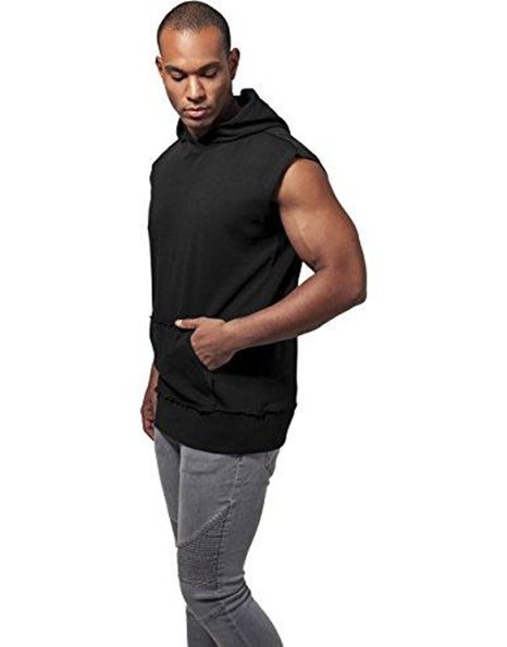 Urban Classics Men's Open Edge Sleeveless Hoody Hooded Sweatshirt