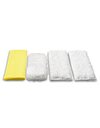 Karcher Set of 4 Premium Velour Micro-Fibre Cleaning Cloths For Steam Cleaners - Specifically Designed For Bathroom Cleaning