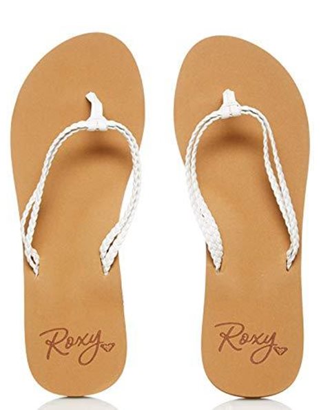 Roxy Women's Costas Beach Pool Shoes, White White Wht, 5 UK