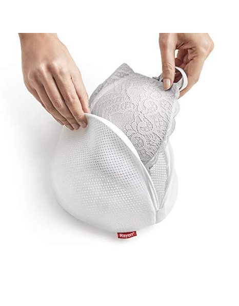 Rayen Washing Bag for Delicate Garments | Reusable | 18 x 15 x 15 cm | White