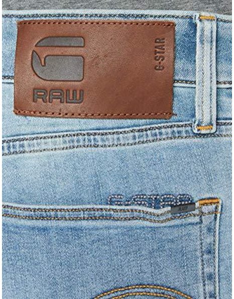 G-STAR RAW Men's 3301 Slim Fit' Jeans, Light Indigo Aged, 31W / 32L