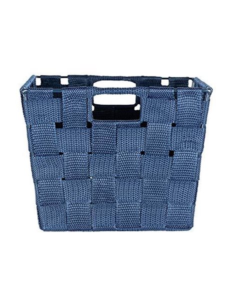 Wenko Adria S Storage Basket White Polypropylene 30 x 15 x 20 cm, blue, Small