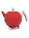 Bredemeijer 101002 Teapot Duet Bella Ronde 1.2L, Red Chrome, Chromium Fittings, Stainless Steel, 1200 milliliters