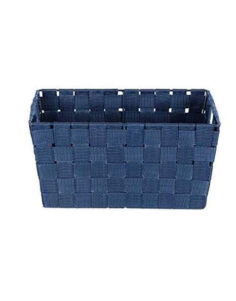 Wenko Adria S Storage Basket White Polypropylene 30 x 15 x 20 cm, blue, Small