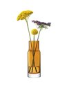 LSA UT86 Utility Vase H19 cm Amber