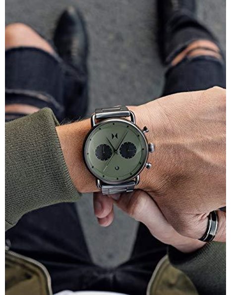 MVMT Men's Analogue Quartz Watch with Stainless Steel Strap D-BT01-OLGU