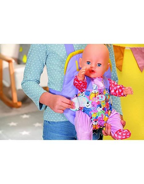 BABY born Carrier Seat for 43 cm Dolls - Easy for Small Hands, Creative Play Promotes Empathy and Social Skills, For Toddlers 3 Years and Up