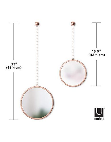 Umbra 1013877-880 Mirror, 18/8 Stainless Steel, Copper,
