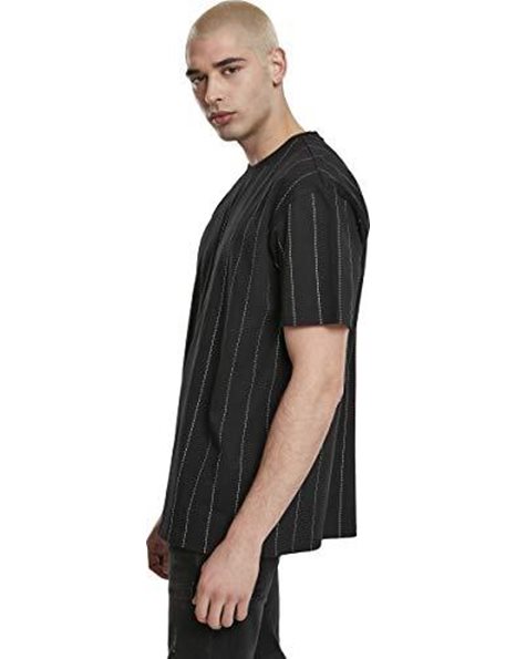 Urban Classics Men's T-Shirt Oversized Pinstripe Tee