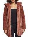 Urban Classics Womens Teddyjacke Plusch Mantel Aus Fleece-Ladies Hooded Teddy Coat Parka