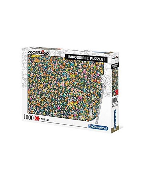 Clementoni - 39550 - Impossible Puzzle - Mordillo - 1000 pieces - Made in Italy - jigsaw puzzles for adult